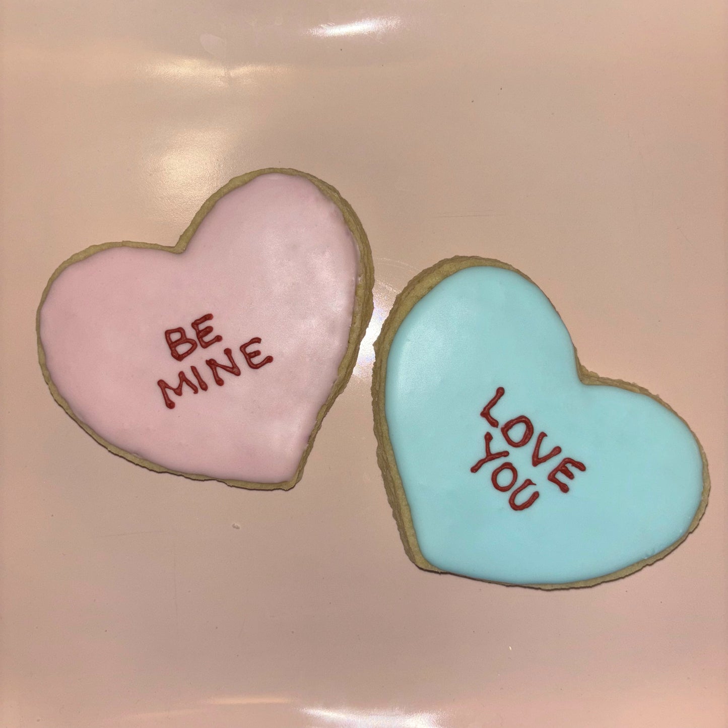 heart sugar cookies