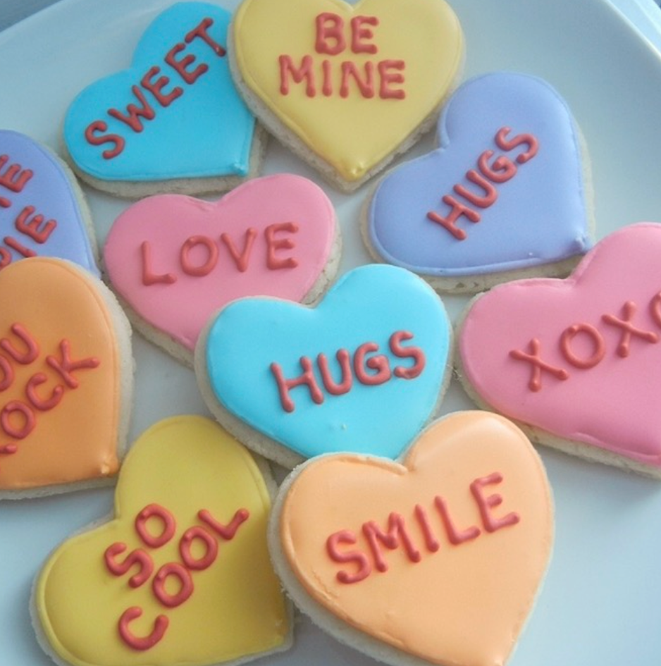 heart sugar cookies