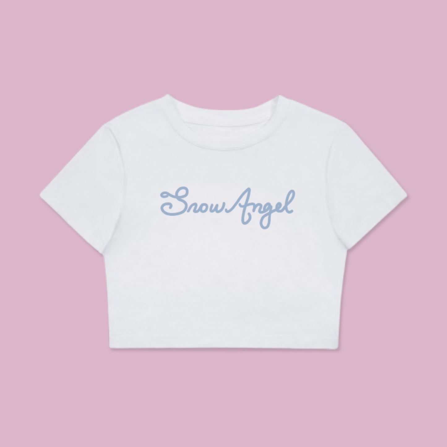 snow angel baby tee